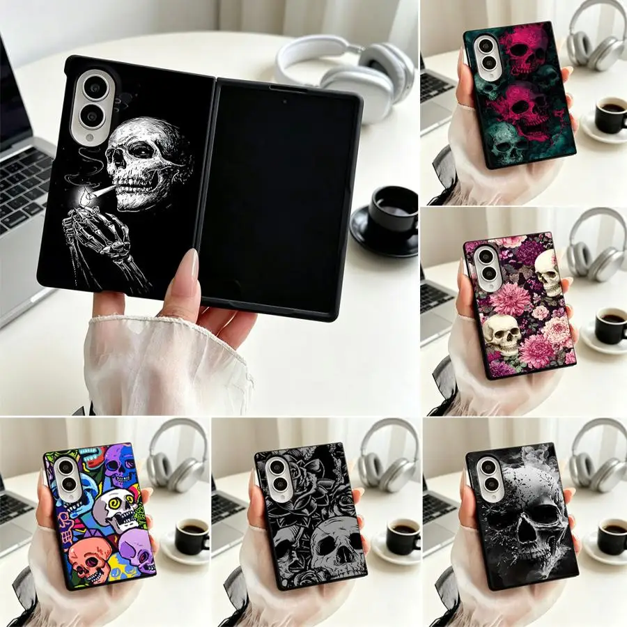 Phone Cover Case for Samsung Galaxy Z Fold8 Wide Z Fold 8 ZFold Wide ZFold8 Skull Gothic