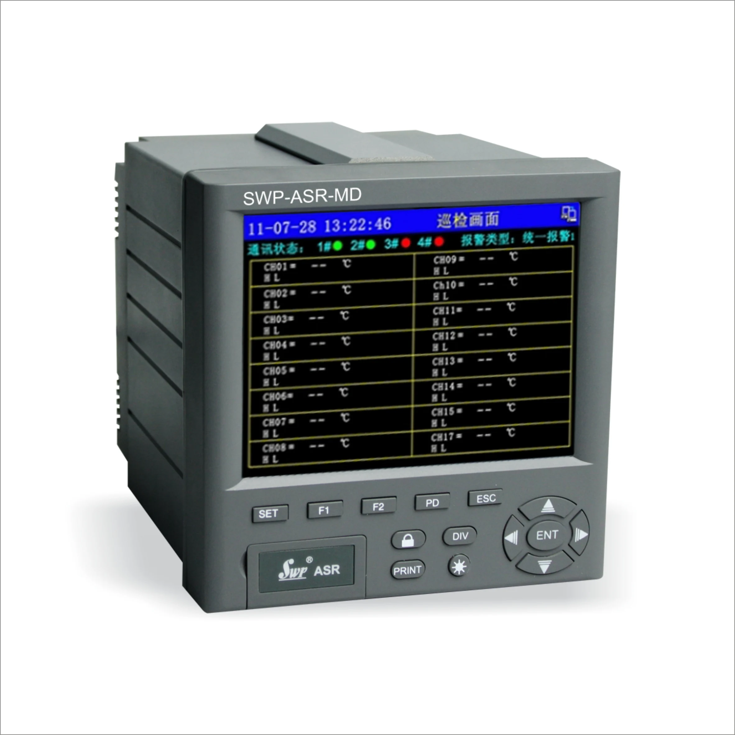 Manufacturer Supply AC90-260V Intelligent 48-Channel Test Instrument Inspection Tool Paperless Recorder