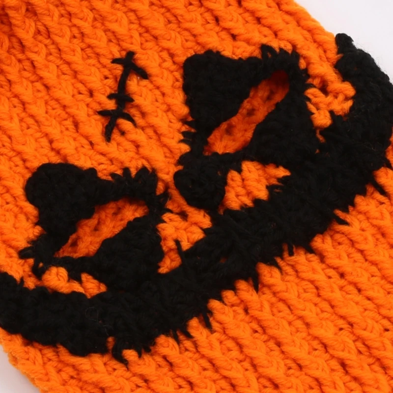 Halloween Balaclava Knit Beanie Hat Bleeding Party Holiday Winter Warm Hat Full-Head Theme for Teens Adults Dropship