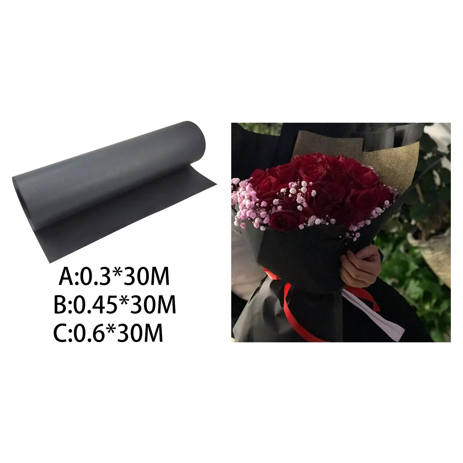 

98-футовый рулон черной крафт-бумаги, пригодная для вторичной переработки, подарочная упаковочная бумага для доставки поделок