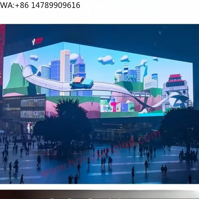 P4 P5 P6 P8 P10 Energy-Saving Outdoor HD Advertising Video Wall DisplayCustom Weatherproof Outdoor LED Display