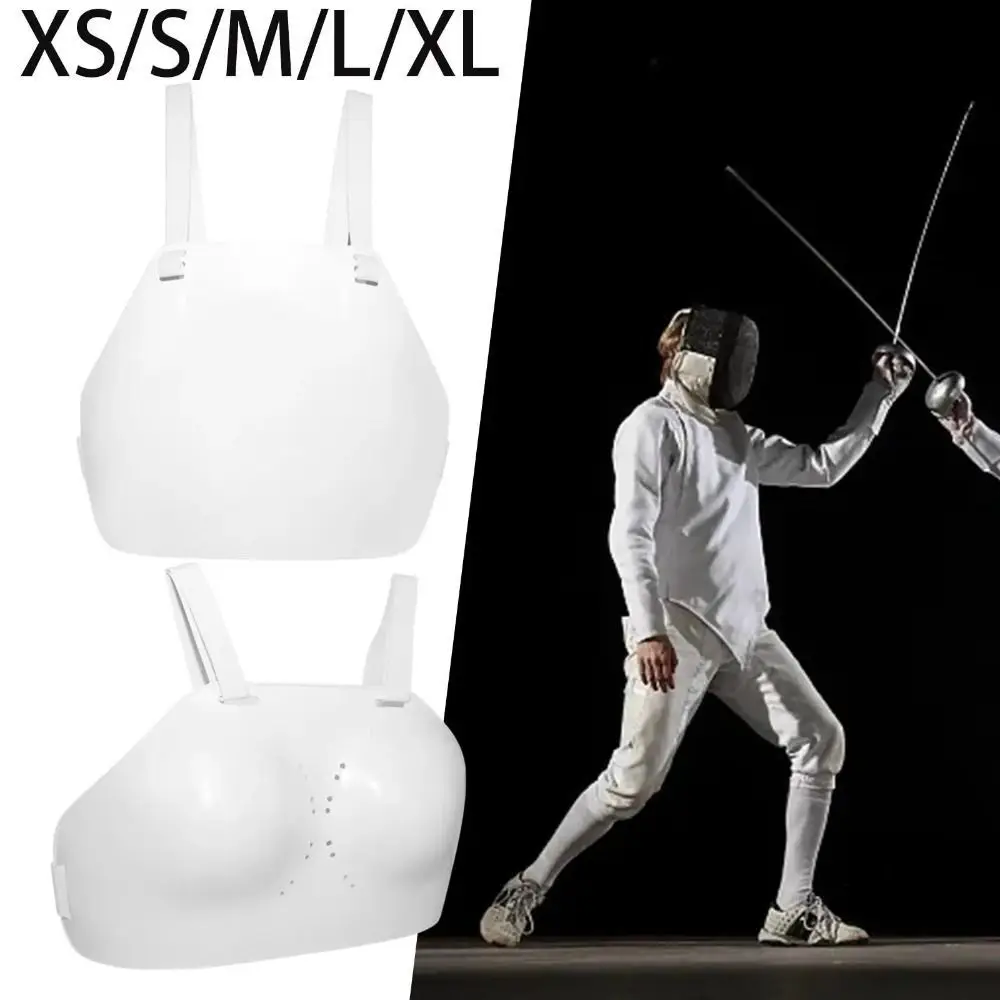 

Durable XS-XL Fencing Chest Protector Unisex Protective Chest Guards White Elastic Band Body Gear Vest Adults