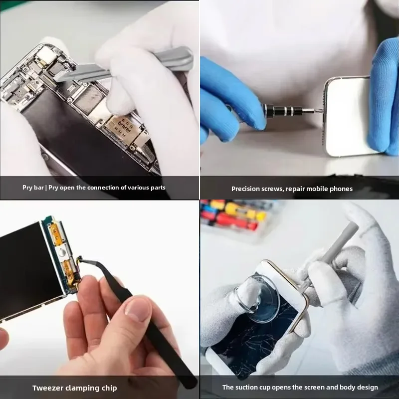 مجموعة مفكات براغي إلكترونية 115 في 1 أدوات مفك براغي دقيقة مفك براغي أدوات إصلاح مغناطيسية احترافية لإصلاح الكمبيوتر المحمول