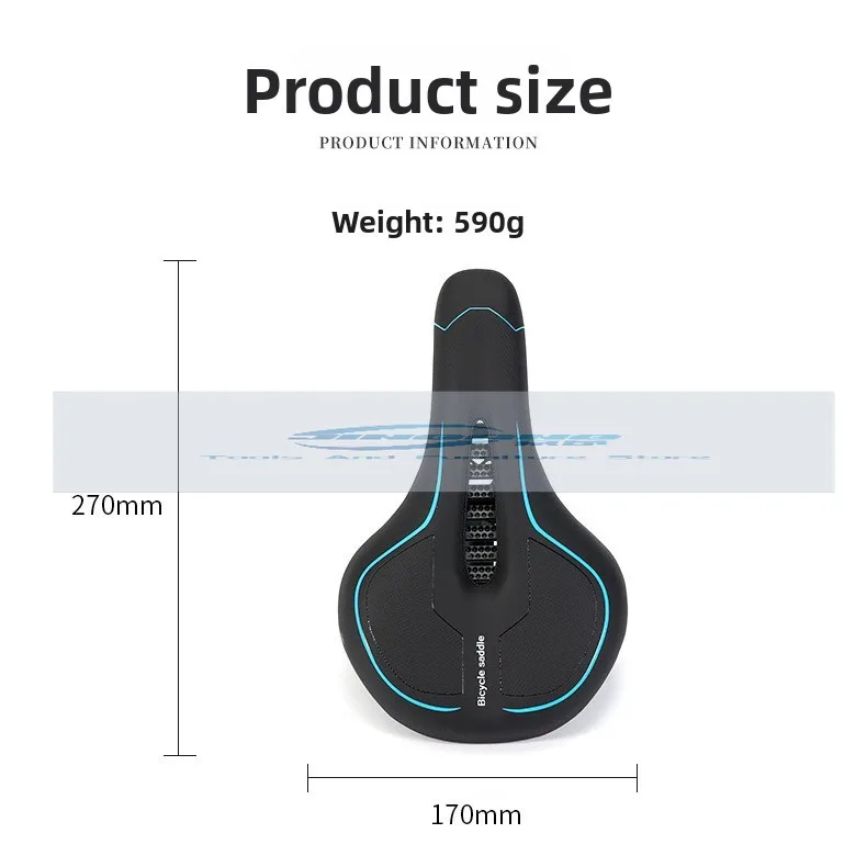 

Bicycle seat cushion, mountain bike seat bag, thickened shock absorption comfortable bicycle saddle