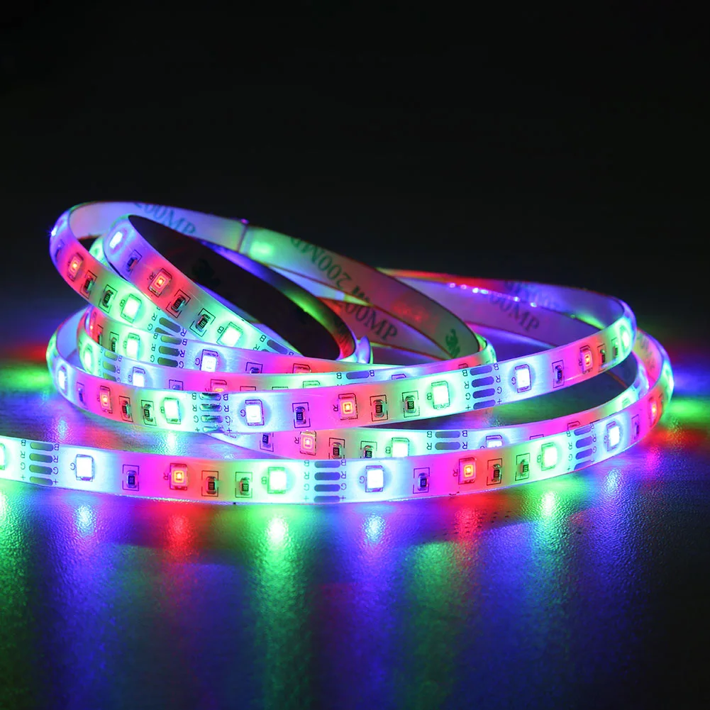 LED 3528 Strip Light Flexible RGB Lighting Fita Color Change Backlight Remote Control TV Desktop Screen Decorative Lamp String