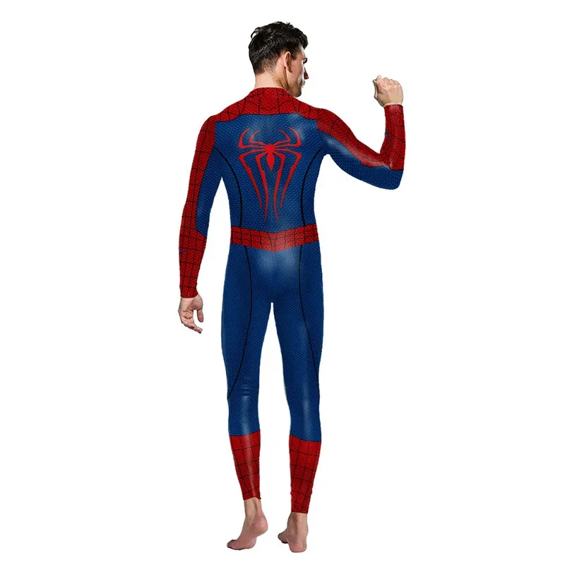 Movie & TV  Print Jumpsuit Cosplay Costume Adult Men Superhero Halloween Carnival Party Show Bodysuit