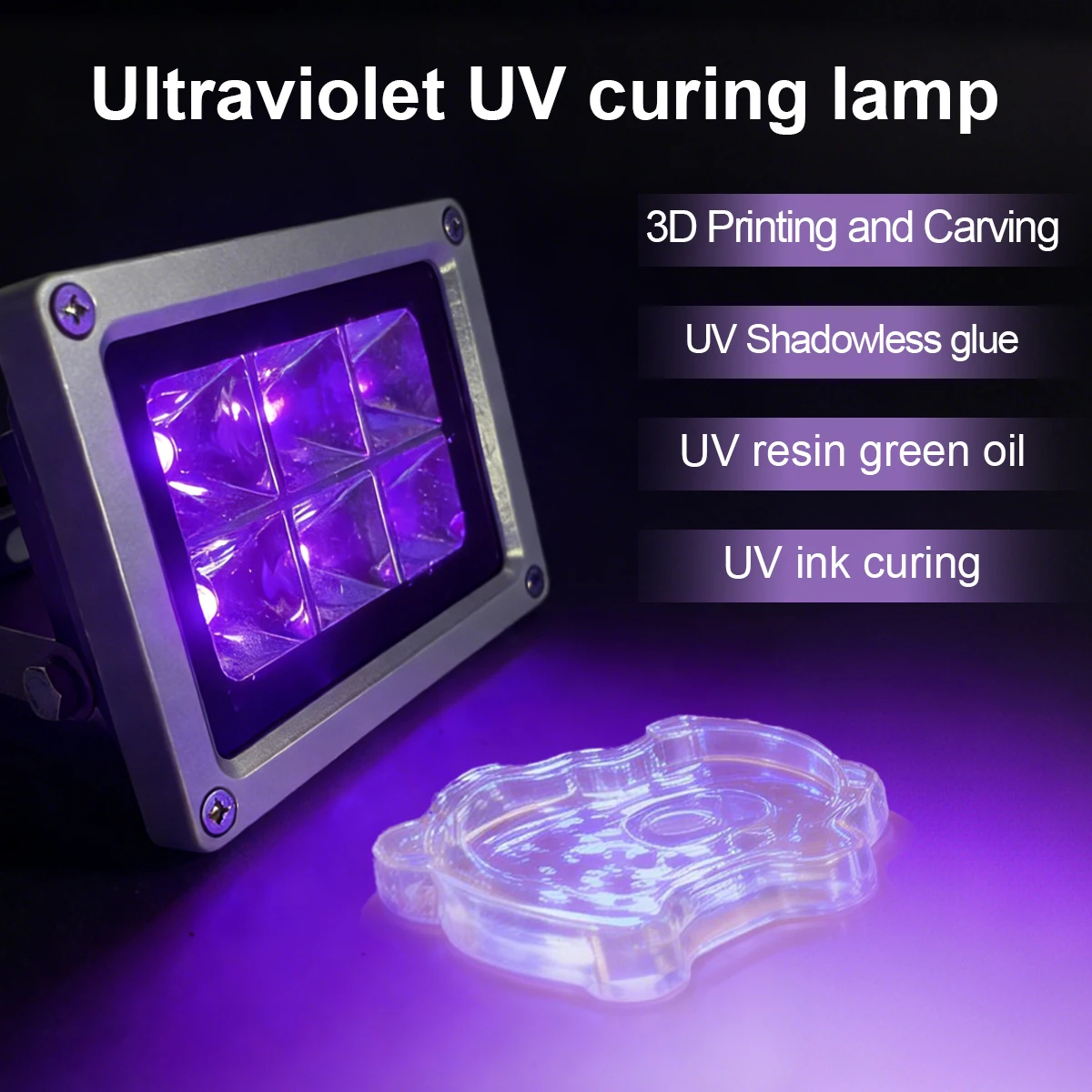LED UV Curing 405nm Ultraviole - огляд і ціна 3D Printing Uv Sensitive Resin