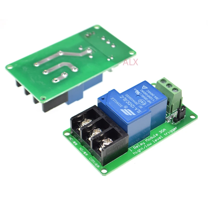 1 channel 5V 12V 30A relay module board with ptocoupler isolation high and low level trigger one channel relay expansion board