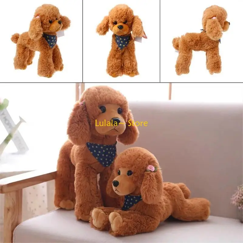 

Y4QA Plush Dogs Poodle High Simulation Children Gifts for Doll Stuffed Lovely