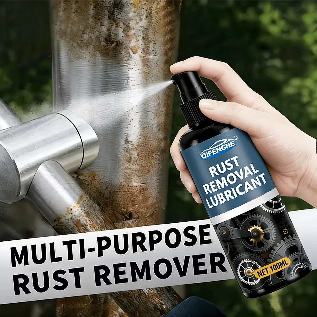 Rust Remover Lubricant 100ML Multi-Purpose Powerful Penetrating Oil Spray for Car Maintenance Metal Gear Bolt Rust Inhibitor