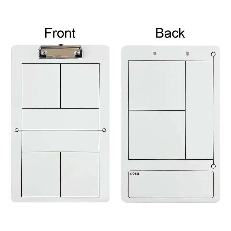 Pickleball Training Board Erasable Coaching White Board Robust Construction Training Aid Equipment For Competition Data Analysis