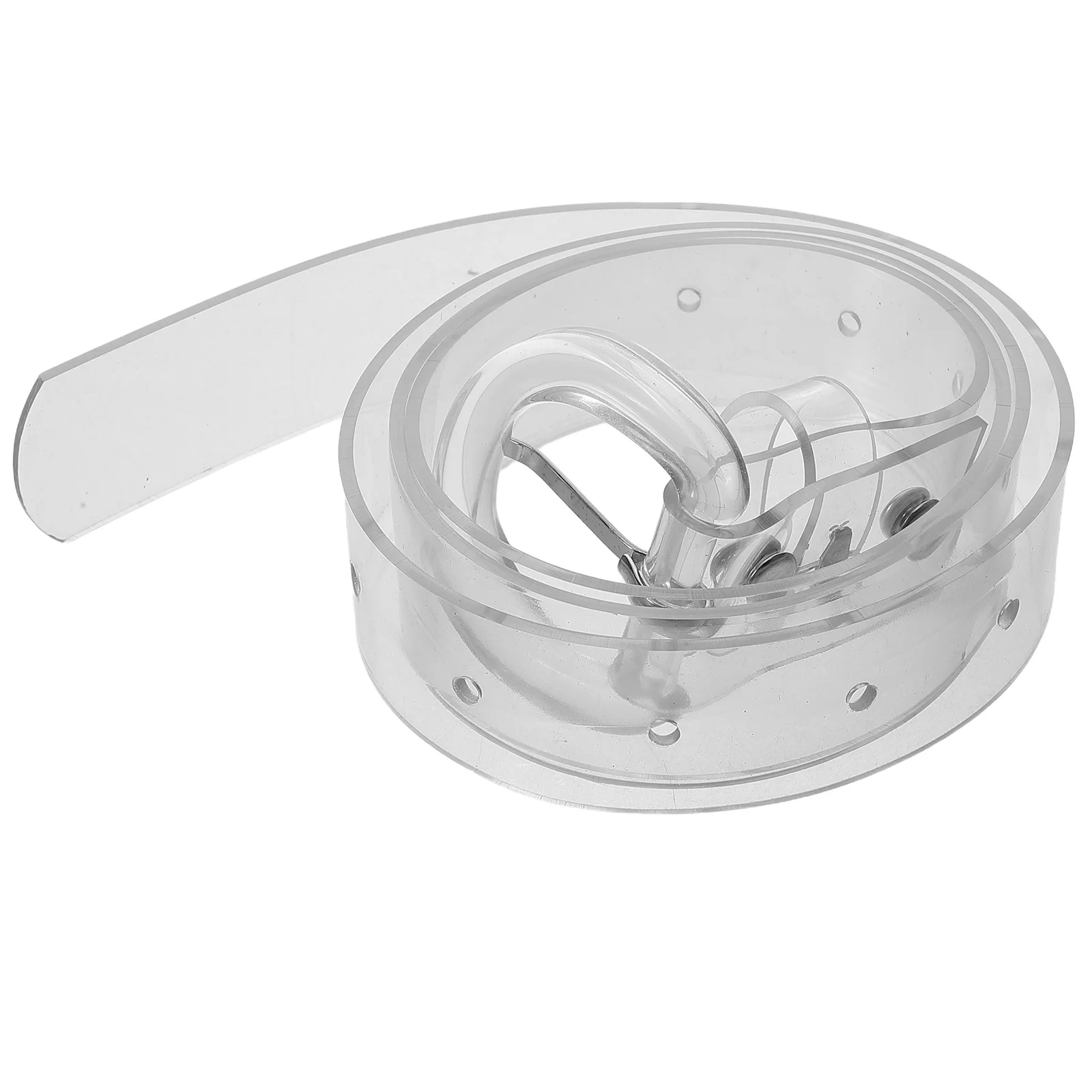 

Transparent Waist Belt Adjustable Comfortable Fashionable Versatile Accessory Clear Design High Waist Jeans Dresses Sweaters