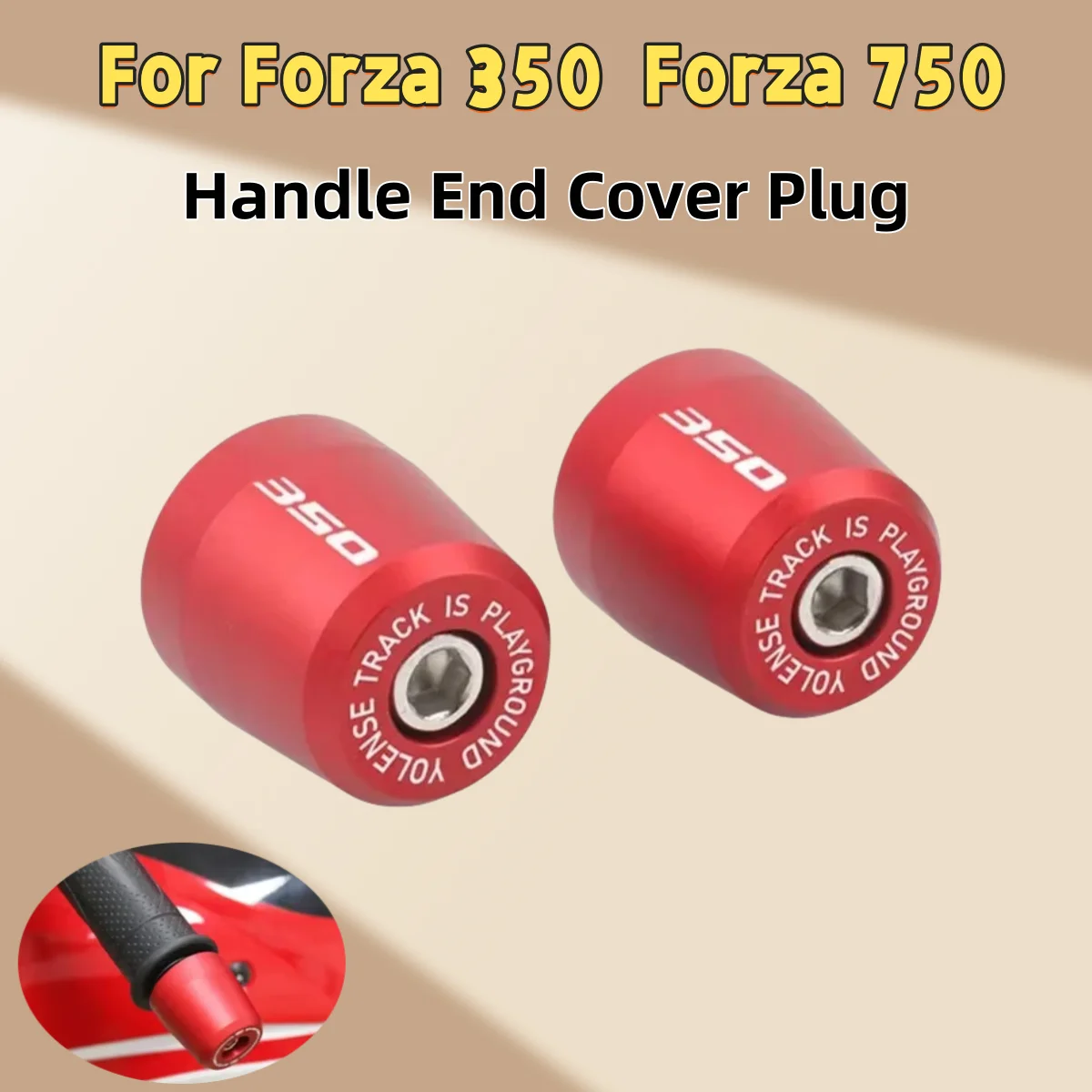 

For Forza 350 for Forza 750 motorcycle CNC handle bar end handlebar grips ends sliders cap plug slider counterweight cover