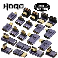 hdmi 90 degree adapter 8k 4k@120Hz 270 degree hdmi angled adapter 360 180 degree mni hdmi to HDMI U shape l type converter