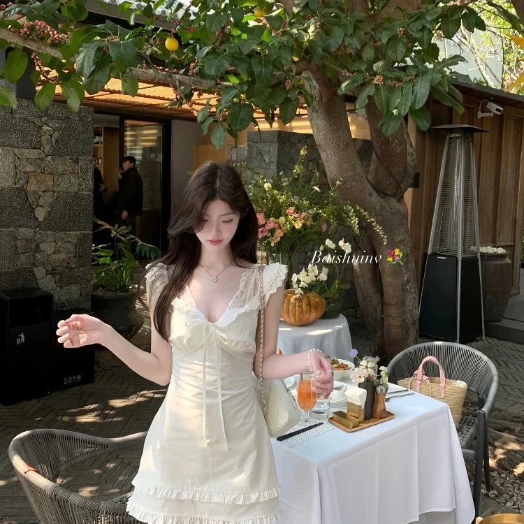 Vestidos femininos retalhos cordão chiffon em camadas midi saia boêmio leve artístico confortável férias moderno flowy