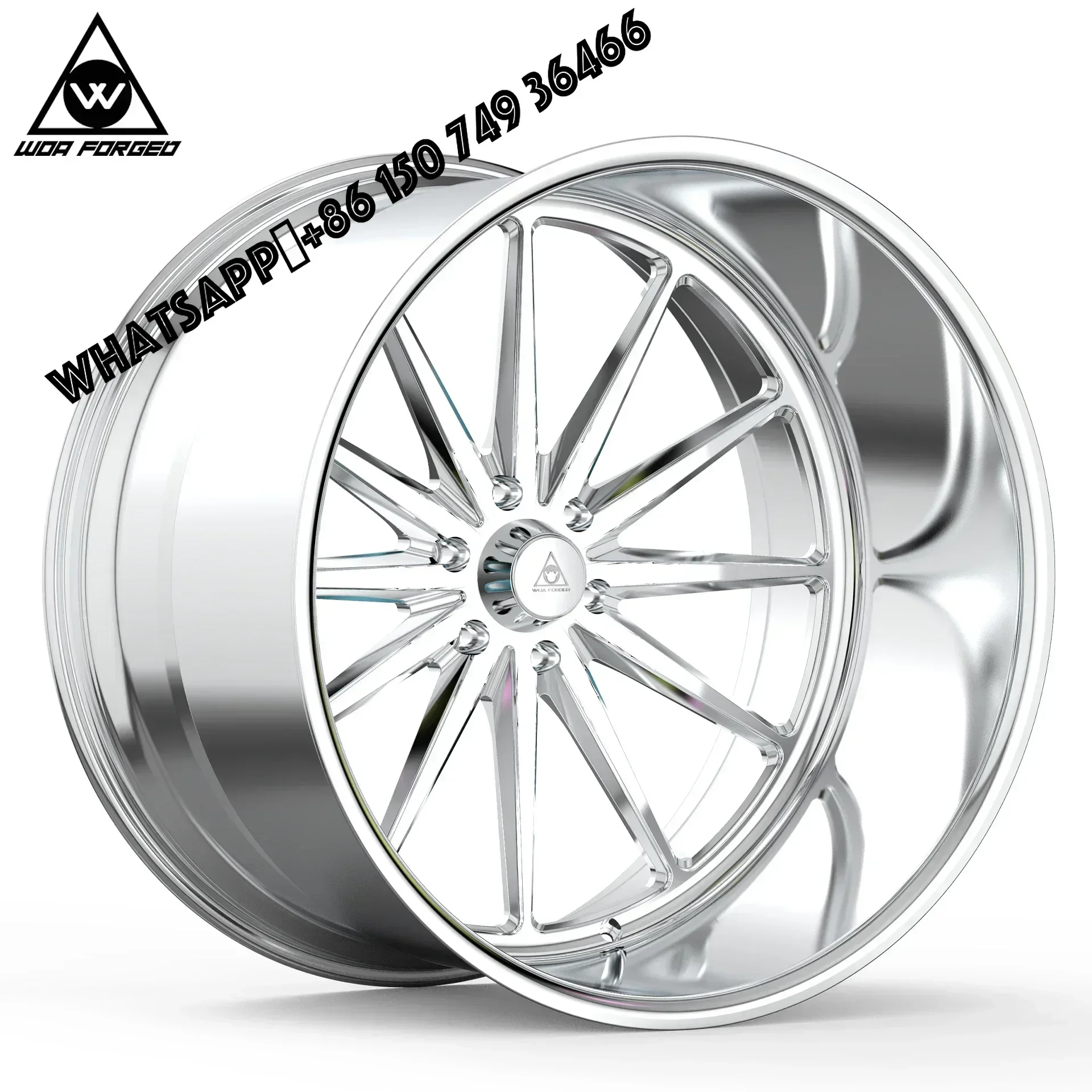 6061-T6 H-shaped Polished Off-road Deep Dish Forged Wheels Concave Forged Rims Big Lip Alloy Aluminum Rims 20in 22in 24i