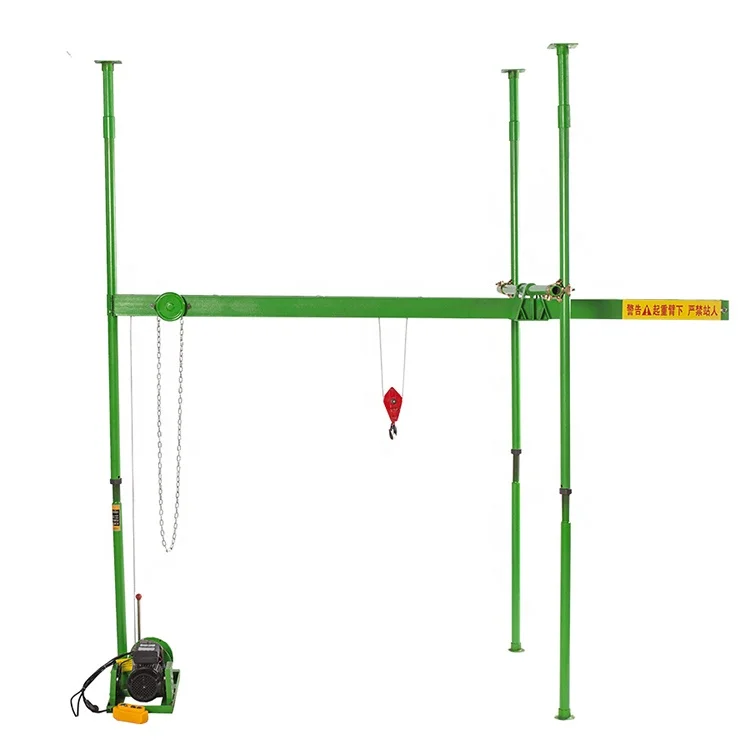 Portable Foldable Hand Operated Mobile Small Crane Small Simple Small Crane Household Lifting Crane Hoist