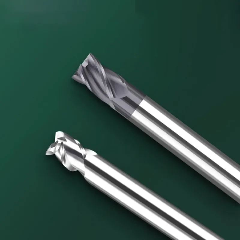 ROMTIC Tungsten Steel Carbide 4-Flute Short Blade Flat Milling Cutter For Stainless Steel HRC65 CNC Machinery End Mill Tools