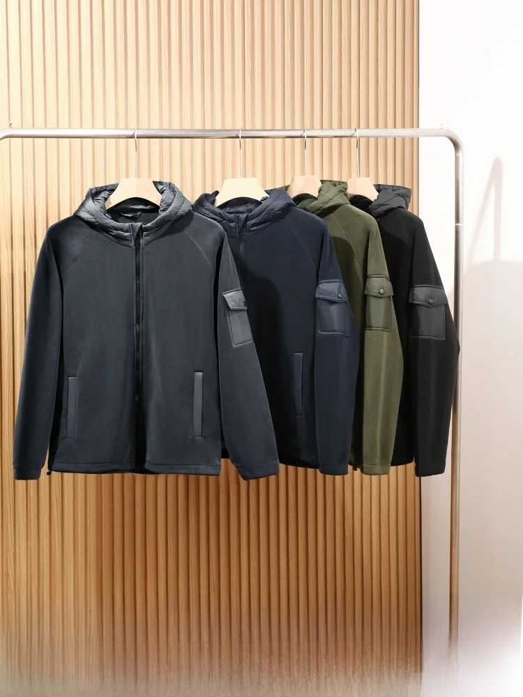 

Мужская утепленная куртка с капюшоном из орлана 580 г/м², ветрозащитная, для активного отдыха, повседневная, осенне-зимняя, модный городской стиль