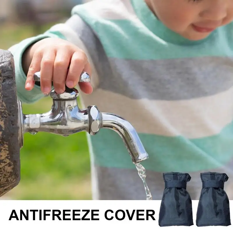 Insulated Faucet Cover Oxford Cloth Waterproof Faucet Socks Antifreeze Protection Cover Reusable Tap Cover for Cold Weather