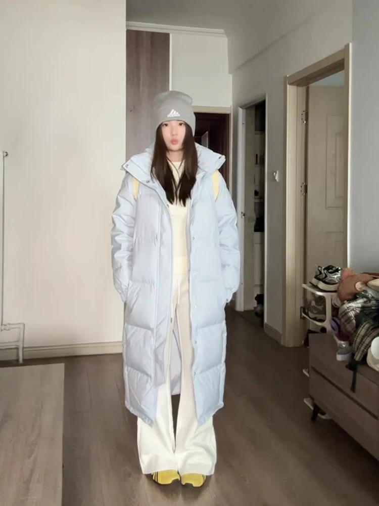 

Women's Mid-Length Thiened Winter Coat Bread Sle Cotton Jaet Quilted Cotton Outerwear Knee-Length Warm Padded Coat