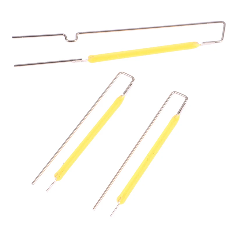 10Pcs 3v 38mm Led Filament Bulb Lamp Parts Ceramic Spot Welding Filament Wire Lamp Filament Led Diode Partial Bulb Chip