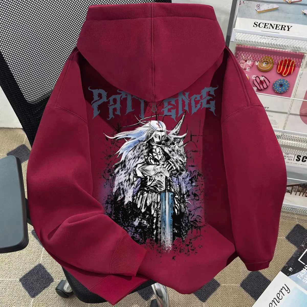 الثقيلة الأمريكية شارع العليا الاتجاه الظلام طباعة الرجال النساء مقنعين البلوز الخريف الشتاء اليومية في الهواء الطلق عادية فضفاض ملابس رياضية دافئة #5