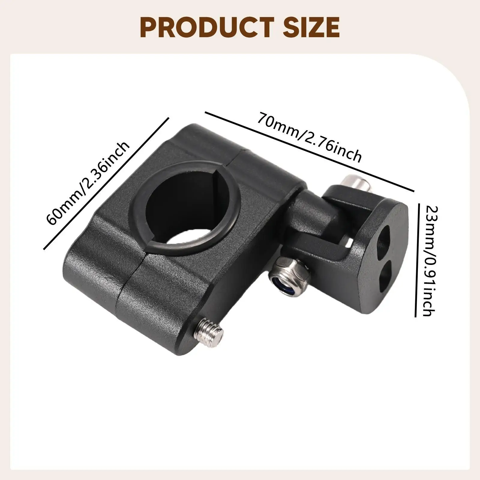 دراجة نارية ضوء تصاعد قوس مؤشر معدني حامل مصباح شريط الثور المشبك #6