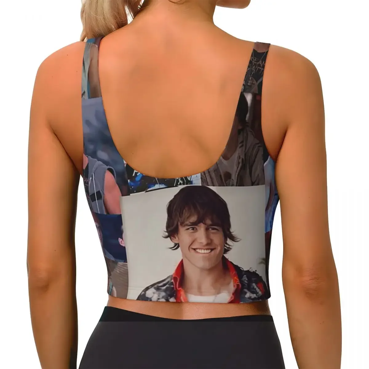 Custom Julie And The Phantoms Luke Women Sports Bra High Impact Vest Gym Workout Yoga Crop Tank Top
