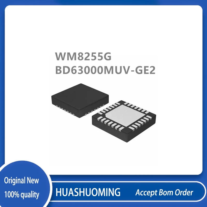 5Pcs/Lot  WM8255  WM8255G   BD63000MUV-GE2 D63000  QFN28