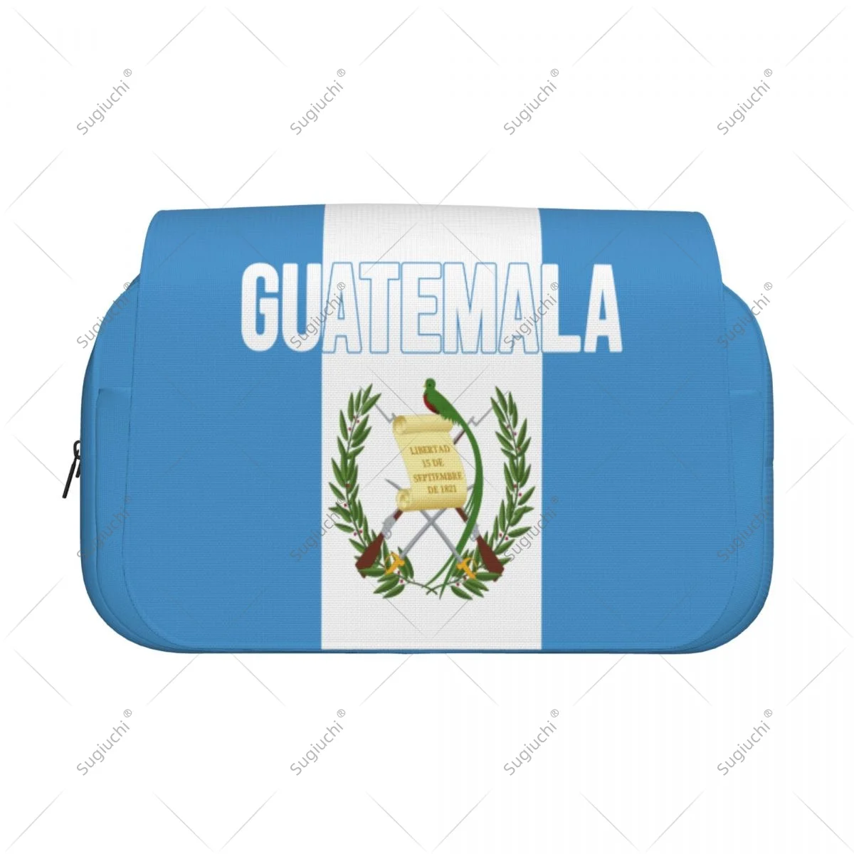 Pencil Case Scissors Bags 3D Guatemala Flag Double-layer Oxford Cloth Stationery Storage Pen Box Case