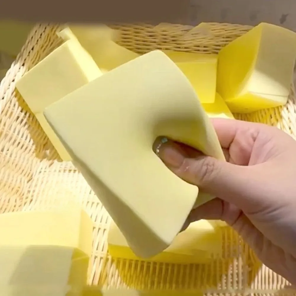 Squishy Simulated Square Bread Squeeze Toy Stress Relief Slow Rising Sensory Fidget for Anxiety ADHD Autism Gift for Kids Adults