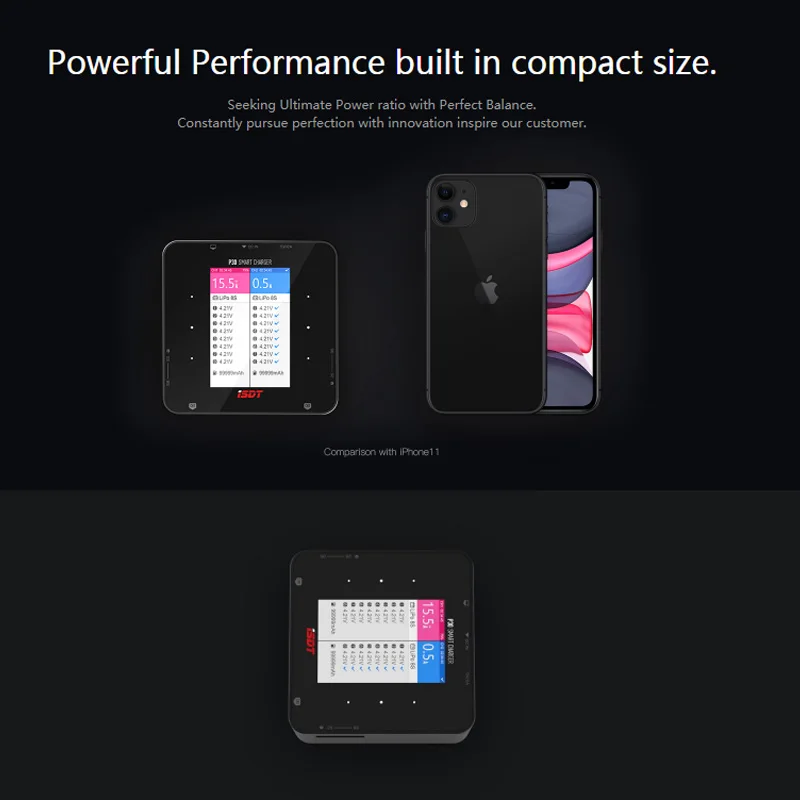 ISDT P30 Charger 2-8S Lipo LiFe Battery Dual Balance Charger Signal Channel MAX 1000W 30A for RC Car Airplane Racing