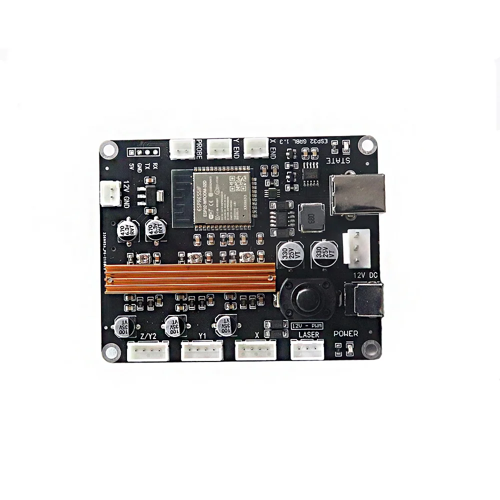 

2025 горячая распродажа Esp32 32 бит Wi-Fi гравировальный станок с ЧПУ 3-осевой шаговый двигатель Двойная ось Y Grbl Плата управления Usb Driver Contr