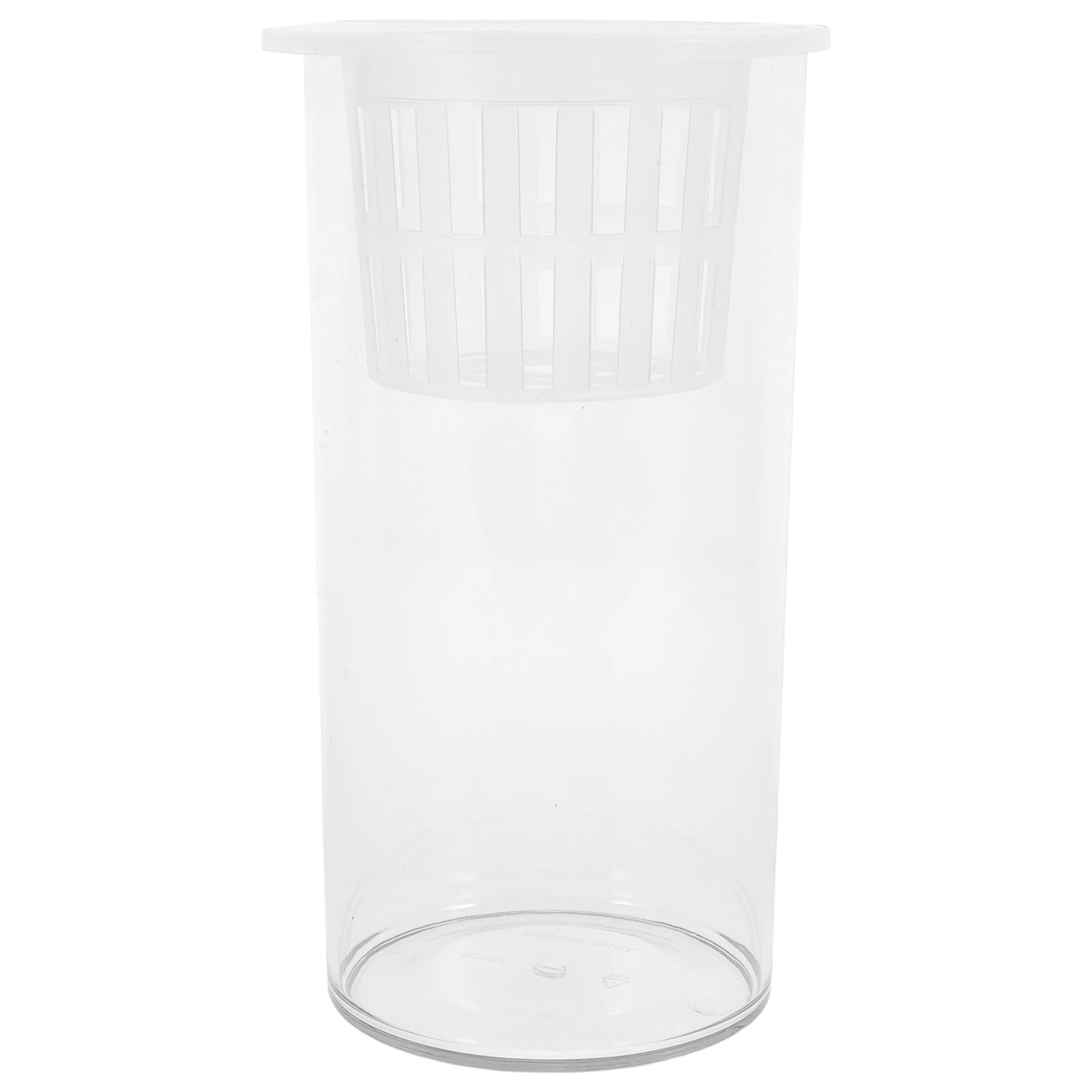

Micro Landscape Fish Tank Desktop Aquarium Transparent Plastic Cylinder Office Living Decor Terrarium Goldfish Shrimp