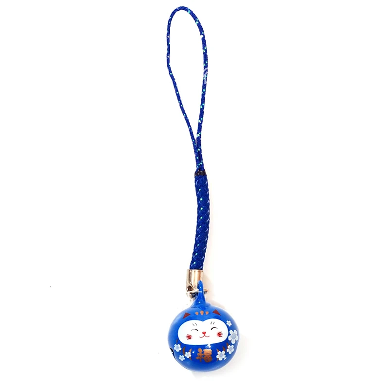 Japan\'s Lucky Cat Phone Lanyard Bell Ornaments Japanese Car Bag Pendant Key Chain for Women Phone Chain Key Chain for Couples