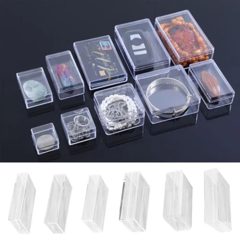 Durable Multi Size Storage Box Acrylic High Transparency Transparent Box Thickened with Cover Packing Box Anime Model