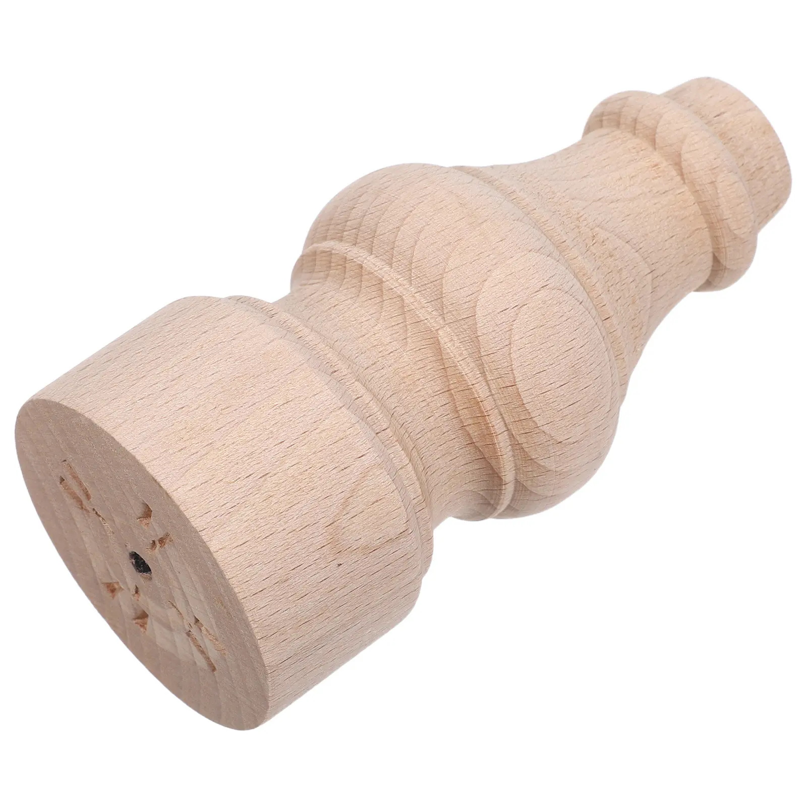 

12x6cm Unfinished Wood Finials Decorative Staircase Banister Topper Elegant European Style Indoor Stair Balusters Wooden