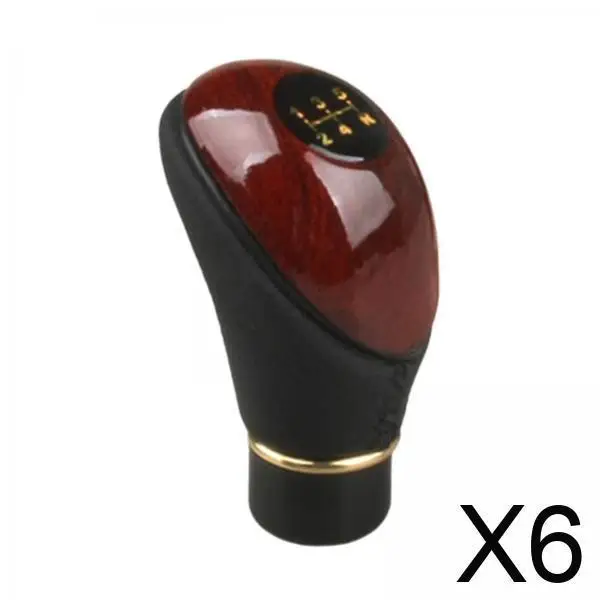 

Круглая ручка переключения передач из искусственной кожи для автомобиля, пластиковая головка КПП, аксессуары и инструменты для авто