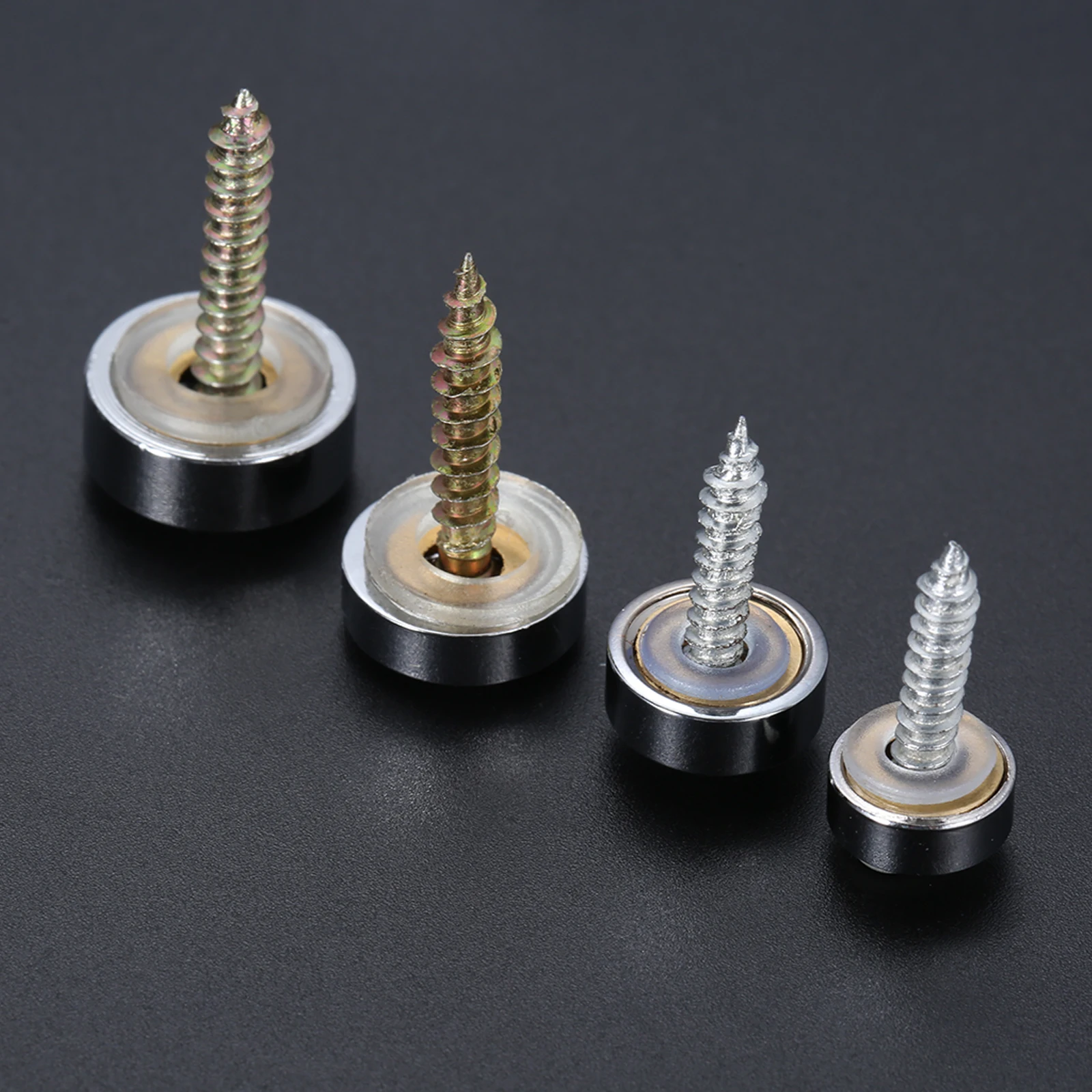 4pcs Mirror Fixing Nails Copper Screw Caps 10mm/12mm/14mm/16mm Solid Brass Glass Fasteners Advertising Billboard 0.39\