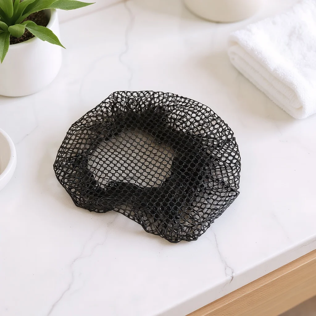 

Женская вязаная крючком сетчатая булочка, снуд, сетка для волос, танцевальные головные уборы, аксессуары