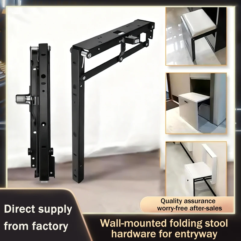 

Summit Wall Mounted Foldable Hidden Shoe Changing Bench For Home Hallway Bathroom Entrance Space Saving Furniture Hardware