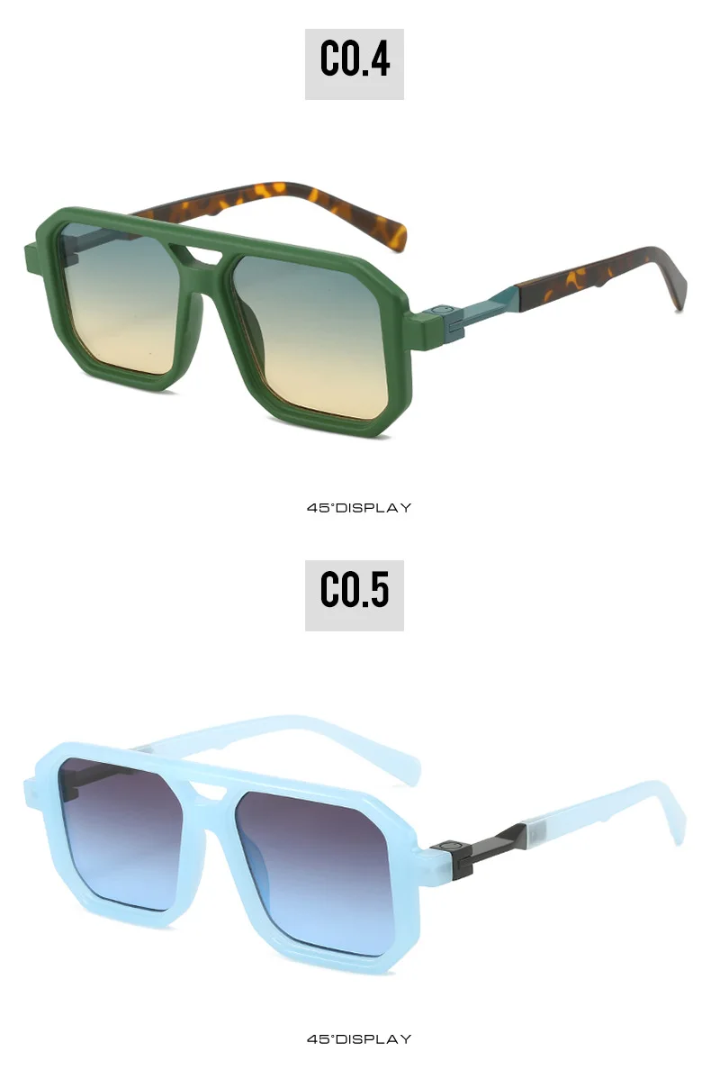 Punk Sonnenbrille Männer Marke Designer Quadrat Sonnenbrille UV400 Mode Cool Shades Frauen – Detail 7