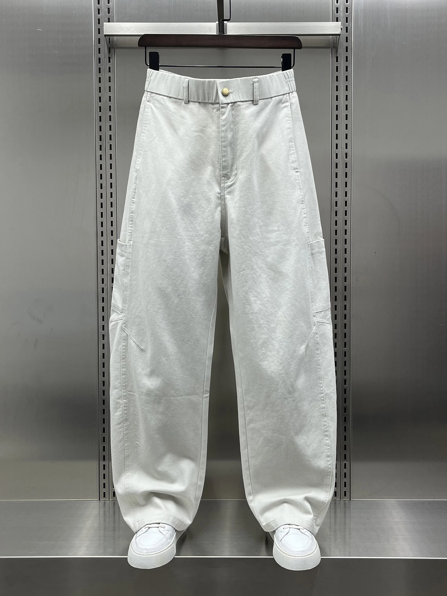 

Модные американские рабочие брюки для мужчин, осенняя новинка, корейская версия, повседневные прямые брюки, молодежные, хлопковые, для активного отдыха, ветрозащитные