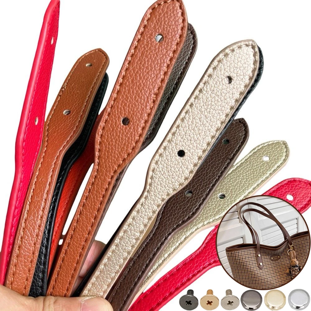 

2Pcs 73cm PU Leather Bag Handle Shoulder Bag Strap Replacement Handbag Belt Straps DIY For DIY Women Handmade Bag Accessories