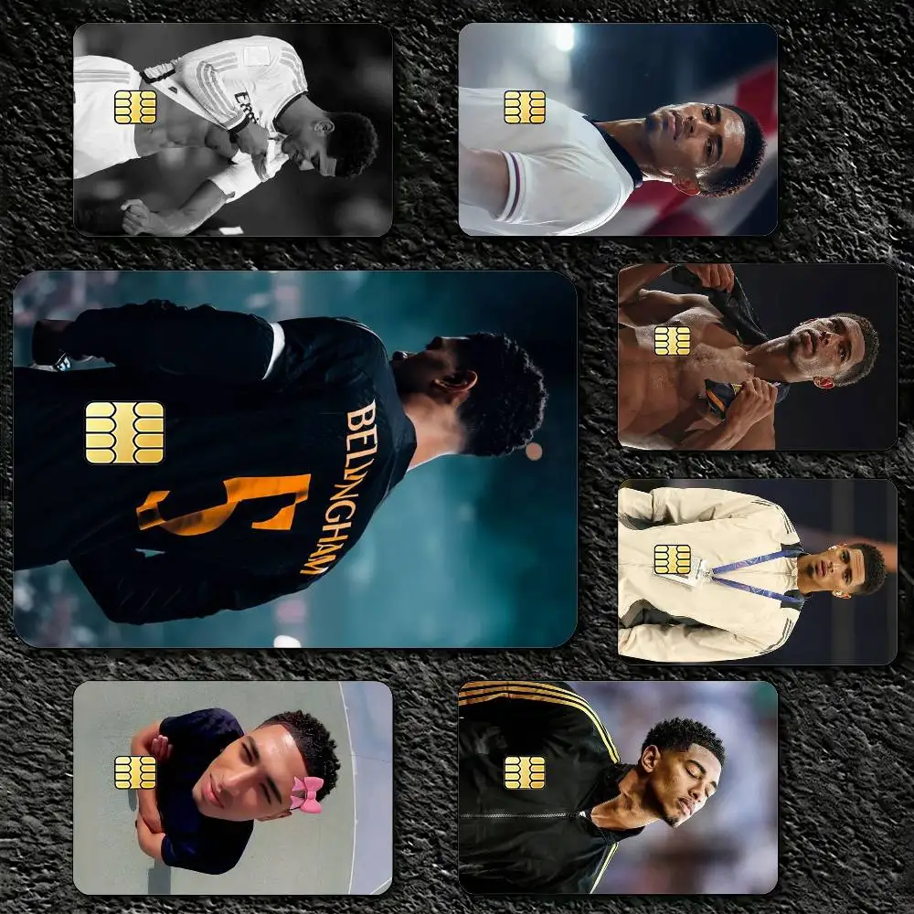 Football J-Jude B-Bellinghams Credit Card Skin Stickers For VISA Bank Bus Metro Access Card Protective Film Cover Sticker