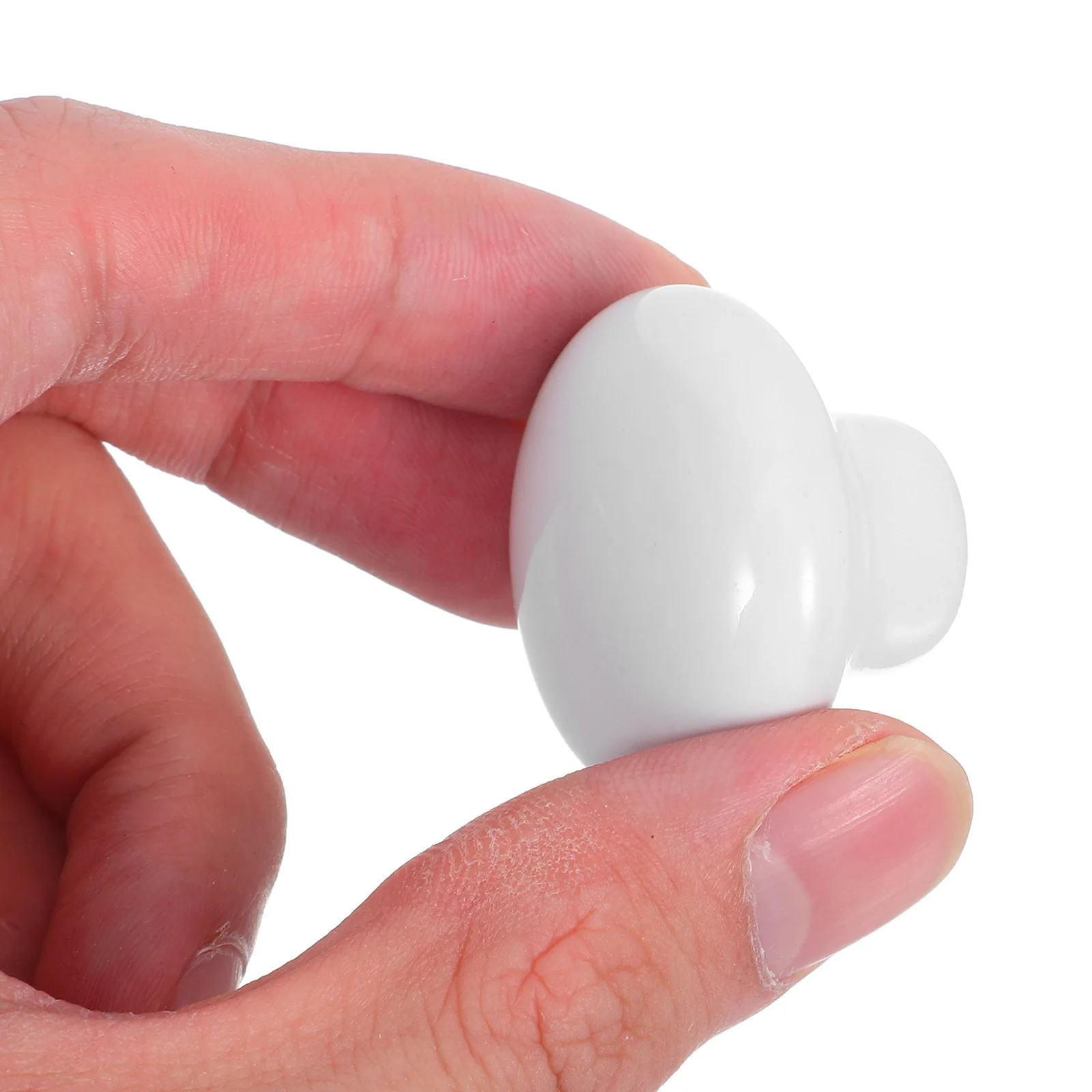 

8Pcs Ceramic Drawer Knobs White Porcelain Round Smooth Pull Handles Kitchen Bathroom Furniture Handles Ceramic Door Knobs