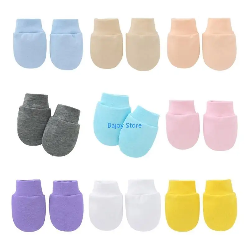 63 keine Kratzerhand -Socken Neugeborene liefert Baby Anti Kratzer weiche Baumwollhandschuhe