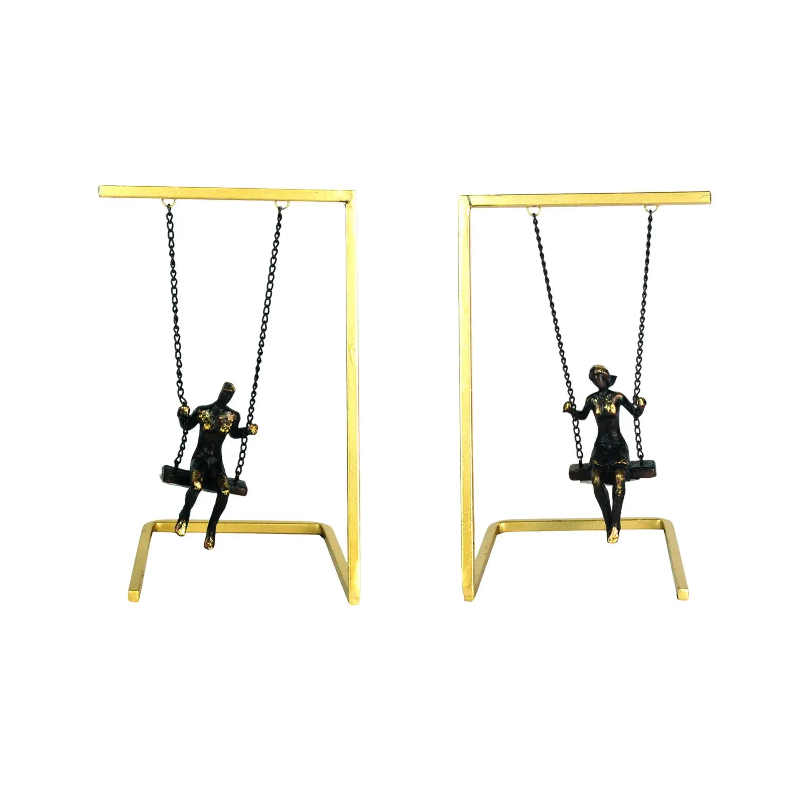 Swing Character Statue Decorative Figurine for Bookshelf Office Dining Table