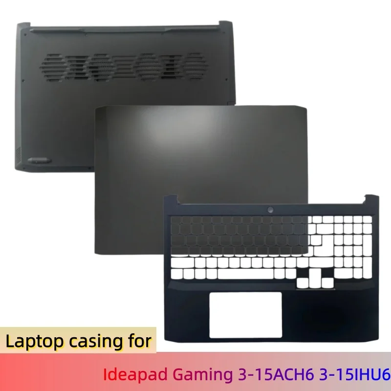 New Casing For Ideapad Gaming 3-15ACH6 3-15IHU6 Lcd Cover Rear Lid Top Case/Palmrest Cover C Shell/Bottom Base Cover D Shell